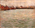 The Port of Le Havre painting by Raoul Dufy at Nice Fine Arts Museum. Nice, France.