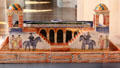 Ceramic model of Apartment garden: Bull Fighting by Raoul Dufy at Nice Fine Arts Museum. Nice, France.