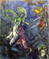 Jacob Wrestling with Angel painting by Marc Chagall at Chagall Museum. Nice, France.