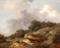 Watering Hole painting by Jean-Honoré Fragonard at Beaux-Arts Museum. Lyon, France.