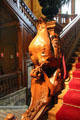 Rooster newel post at Lumière Museum. Lyon, France.