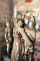 Altarpiece of Christ carrying cross plaster replica of 1478 original at Papal Palace. Avignon, France.