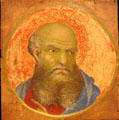 Portrait of prophet by Simone Martini at Petit Palais Museum. Avignon, France.