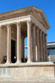 Corinthian columns & pediment of Maison Carrée. Nimes, France.