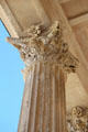 Corinthian column of Maison Carrée. Nimes, France