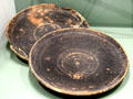 Ceramic plates from necropolis of Eyguières at Musée de la Romanité. Nimes, France.