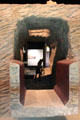 Full scale model Roman aqueduct tunnels & water channels at Pont du Gard museum. Nimes, France.