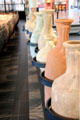 Collection of Roman-era amphorae to ship oils & wine in antiquity at Arles Antiquities Museum. Arles, France.