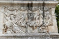 Cavalry battle relief on north base of Roman Mausoleum at Glanum Ruins. Saint-Rémy-de-Provence, France.