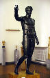 Bronze youth at National Archeological Museum, Athens. Greece.