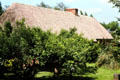 Thatched roof at Folk Park at Bunratty. Ireland.