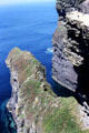 View from atop cliffs at Moher. Ireland.