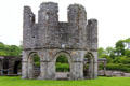 Romanesque octagonal Lavabo in cloister at Old Mellifont Abbey. Ireland