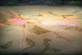 Animated battle map at Battle of the Boyne museum. Ireland.