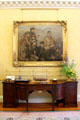 IRA Column painting over desk in council of state room at Aras an Uachtarain. Dublin, Ireland.
