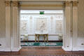 State reception room view of state corridor at Aras an Uachtarain. Dublin, Ireland.