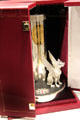 Silver sculpture of dragon of City of London given to former Irish president at Aras an Uachtarain. Dublin, Ireland.