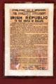 Poster declaring Irish Republic at Dublin Castle. Dublin, Ireland.