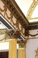 Neoclassical columns in throne room at Dublin Castle. Dublin, Ireland.