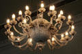 Glass chandelier at Dublin Castle. Dublin, Ireland.