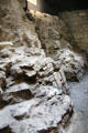 Viking walls beneath Dublin Castle. Dublin, Ireland.