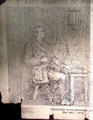 Graphic of last moments of Patrick Pearse before his execution at Pearse Museum. Dublin, Ireland.