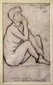 Charcoal study by William Pearse at Pearse Museum. Dublin, Ireland.