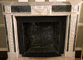 Gilt room sculpted fireplace at Rathfarnham Castle. Dublin, Ireland.