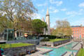 Garden of Remembrance commemorates those who fought for freedom of Ireland. Dublin, Ireland.