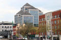 George's Quay Plaza above south bank of River Liffey. Dublin, Ireland.