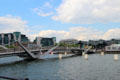 Seán O'Casey Footbridge over River Liffey. Dublin, Ireland.