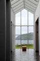 View of sea & island from Great Blasket Centre museum on Dingle Peninsula. Ireland.