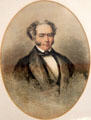 Watercolor of Christopher Fitzsimon, son-in-law of Daniel O'Connell by Edward Hayes at Derrynane House. Ireland.