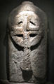 Medieval Christian tombstone at Glendalough Visitor Centre. Ireland.