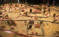 Model of medieval Glendalough monastery at Glendalough Visitor Centre. Ireland.