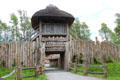 Replica of Ringfort combined wealthy farmhouse & fort at Irish National Heritage Park. Ireland