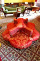 Four sided sofa in parlor at Kilkenny Castle. Ireland.
