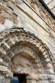 Romanesque entrance arch of Cormac's Chapel at Rock of Cashel. Cashel, Ireland.