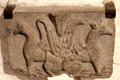 Medieval slab carved with griffins at Rock of Cashel. Cashel, Ireland.