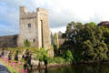 Medieval Cahir Castle built on rocky island in River Suir. Cahir, Ireland.