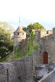 East wall & entrance to Cahir Castle. Cahir, Ireland.