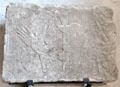 Medieval memorial stone at Museum of Treasures. Waterford, Ireland.