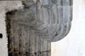 Detail carving of fireplace surround at Desmond Castle. Newcastle West, Ireland.