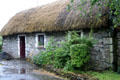 Byre Dwelling from County Mayo at Bunratty Castle & Folk Park. County Clare, Ireland.