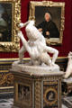 Wrestlers statue in Tribune at Uffizi Gallery. Florence, Italy.