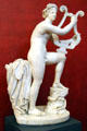 Roman-era sculpture of Apollo playing the Cithar at Uffizi Gallery. Florence, Italy.