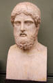 Roman-era portrait herm of man at Uffizi Gallery. Florence, Italy.