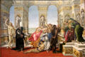 Calumny of Apelles painting by Sandro Botticelli at Uffizi Gallery. Florence, Italy.