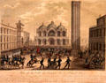 French occupy Venice on May 12, 1797 graphic by T.C. Naudet at Risorgimento Museum. Turin, Italy.