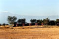 Serena Lodge mimics native architecture in Amboseli National Park. Kenya.